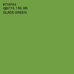 #719F44 - Glade Green Color Image